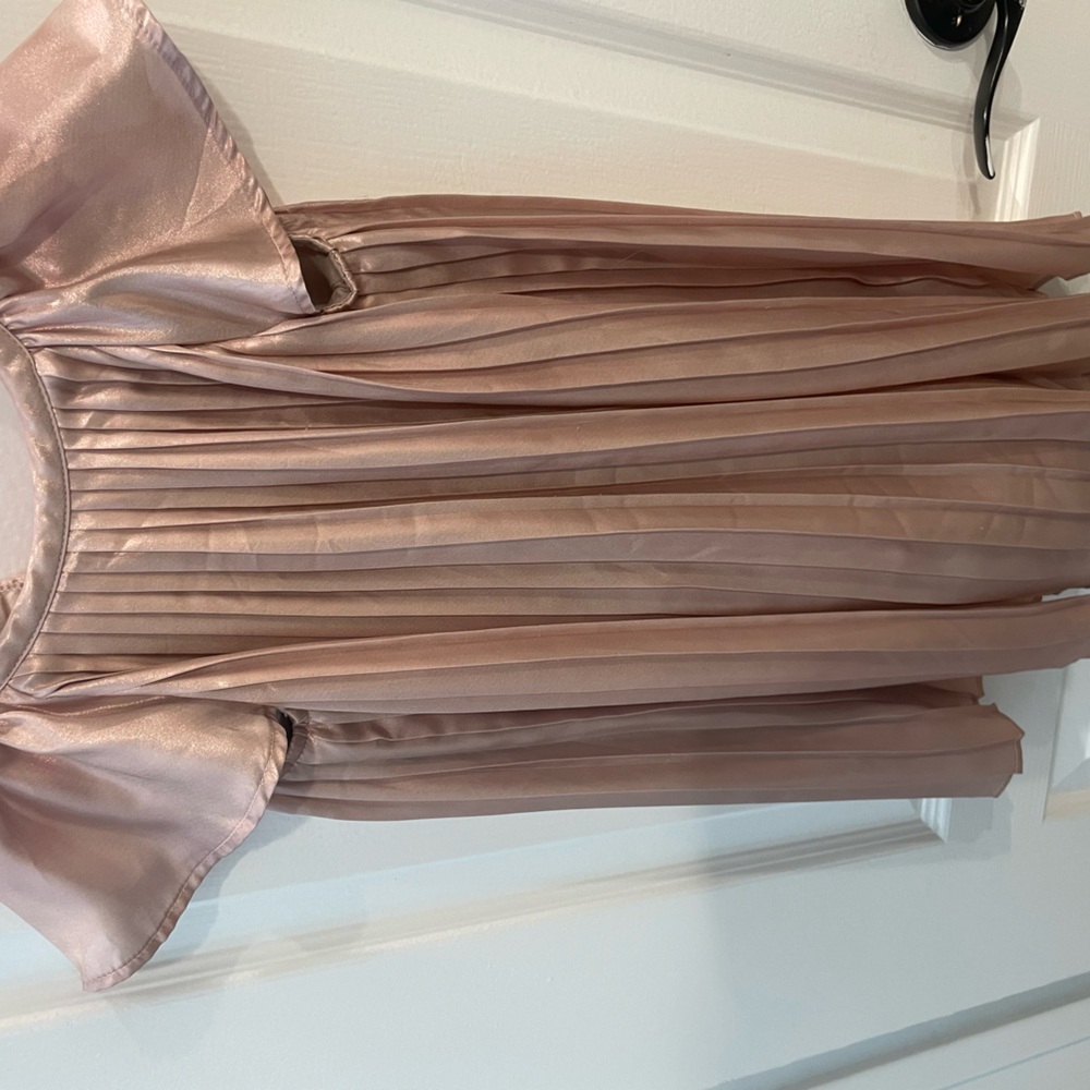 GAP Elegant Pink Pleated Kids Dress